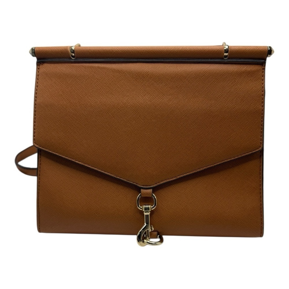 Lionel Brittany Cognac Vegan Leather Purse Saddlebag Crossbody